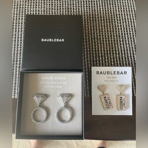 New Baublebar Engagement Getting Married Wedding Earrings Bachelorette